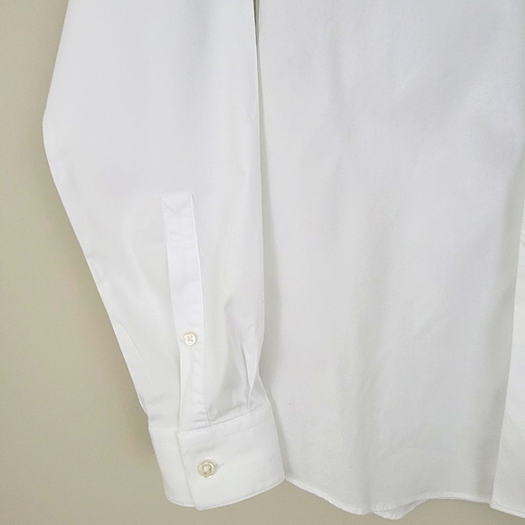 APT.9 Premier Flex Slim Fit Men's White Dress Shirt Size M -15-151/2"- 3… - Picture 9 of 10
